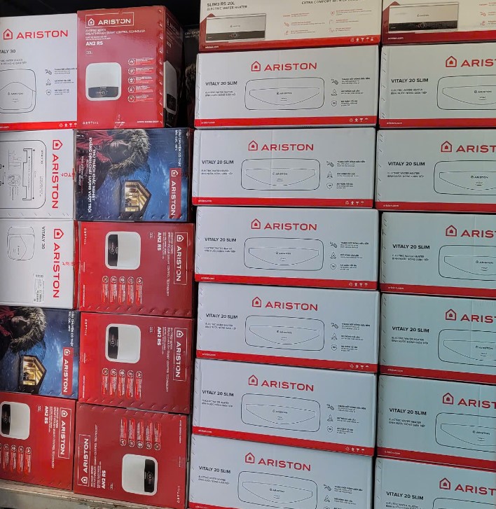 [Hàng chính hãng] Bình nóng lạnh Ariston Slim3 SL3 30 R VN 30 lít bình ngang