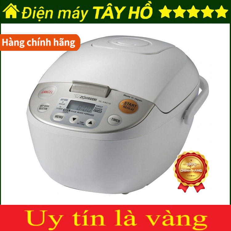 [HÀNG CHÍNH HÃNG] Nồi cơm điện Zojirushi NL-AAQ10-CA - 1 lít