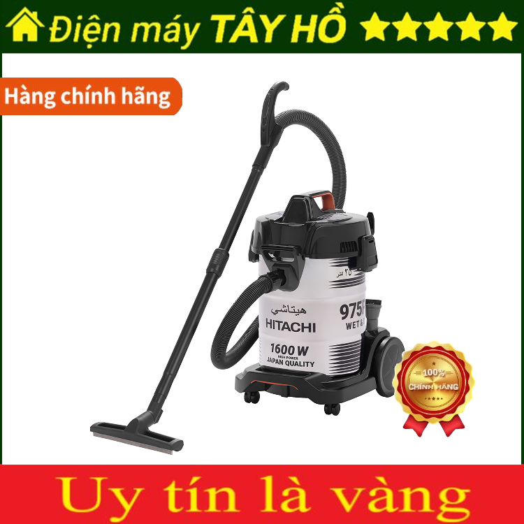 [HÀNG CHÍNH HÃNG] Máy hút bụi công nghiệp Hitachi CV-975PW Hút khô + hút nước