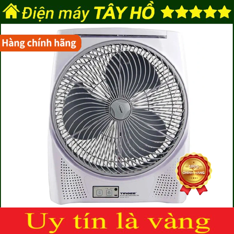 [HÀNG CHÍNH HÃNG] QUẠT SẠC ĐIỆN CÓ ĐIỀU KHIỂN TIROSS TS9174
