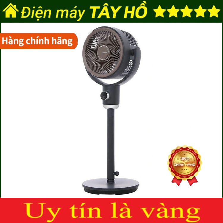 [HÀNG CHÍNH HÃNG] Quạt tuần hoàn Sharp 3 cánh PJ-CD433V-H 20W