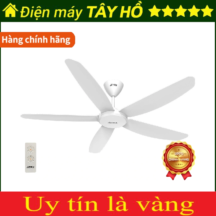 [HÀNG CHÍNH HÃNG] Quạt trần Sunhouse Apex 5 cánh APF7668W 60W