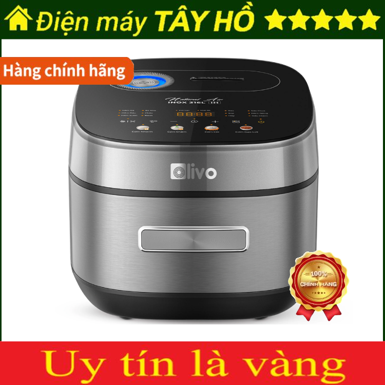 [HÀNG CHÍNH HÃNG] Nồi Cơm Điện Cao Tần OLIVO RC900IH - Tặng xửng hấp inox