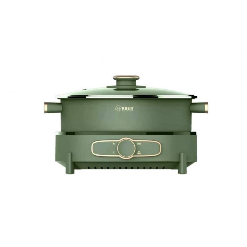 [HÀNG CHÍNH HÃNG] Nồi lẩu điện đa năng Arber HH5.5LGREY/ HH5.5LGREEN Dung tích 6L