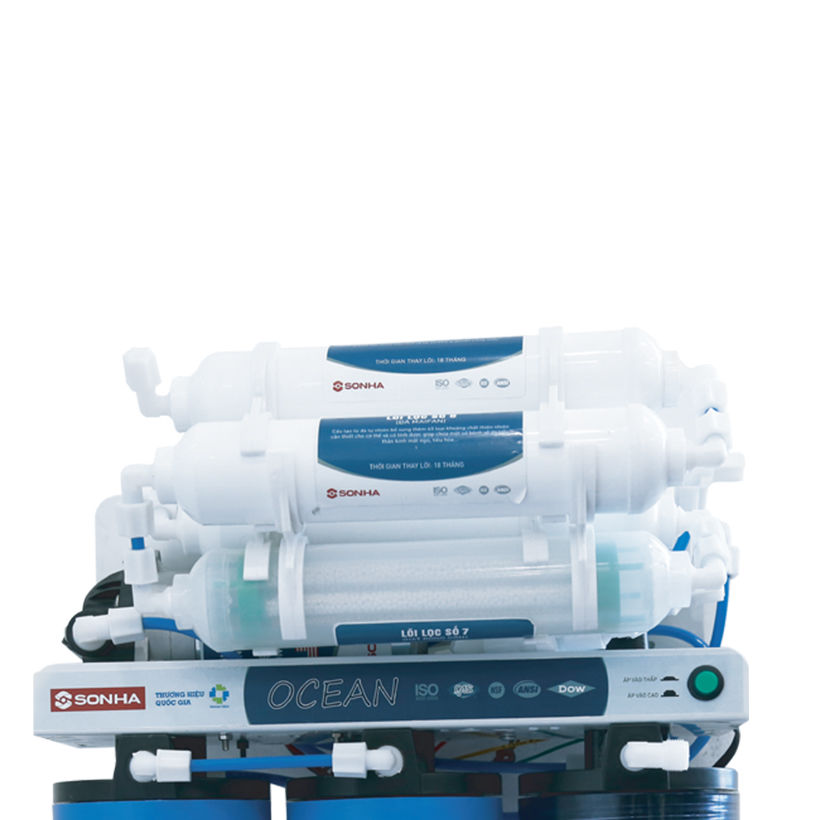Máy lọc nước Sơn Hà RO Ocean 7 lõi lọc, không vỏ tủ SHK-7037