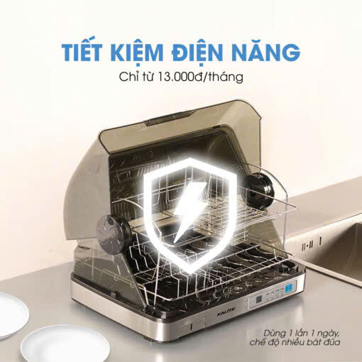 Máy diệt khuẩn bát đĩa Kalite Crystal Dry sấy khô, khử khuẩn UV