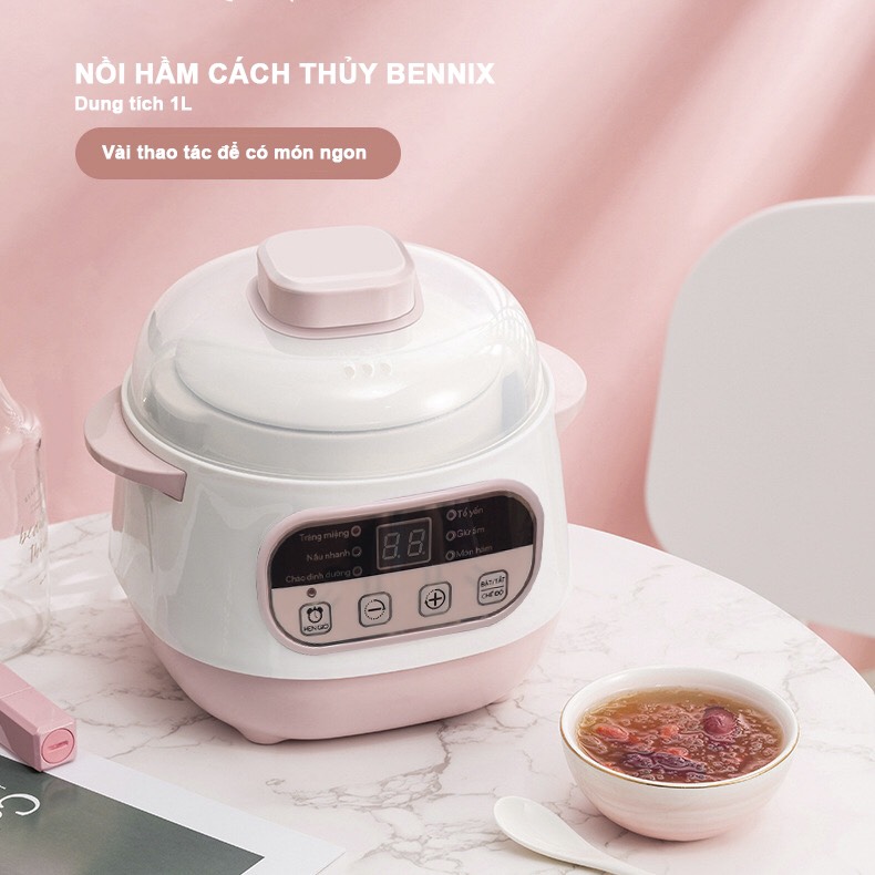 Nồi chưng yến, Nồi tiềm Bennix BN-100A Công nghệ Thái lan - Hàng Chính hãng