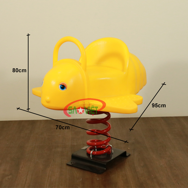 [HÀNG CHÍNH HÃNG] Thú nhún lò xo trẻ em con Ong S12N21