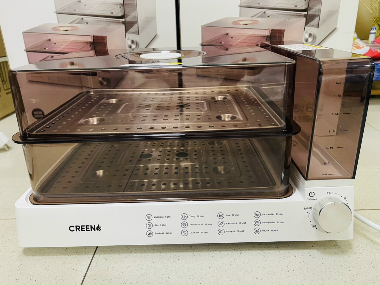 NỒI HẤP ĐIỆN CREEN CR-135CF