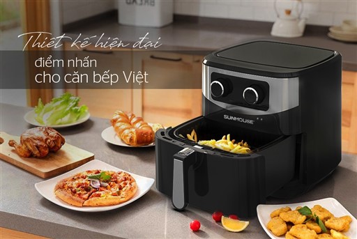 [HÀNG CHÍNH HÃNG] NỒI CHIÊN KHÔNG DẦU 6L SUNHOUSE SHD4026