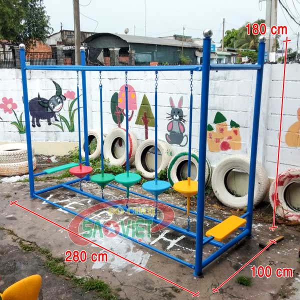 [HÀNG CHÍNH HÃNG] Cầu thăng bằng dao động xoay cho bé mầm non S11V01A