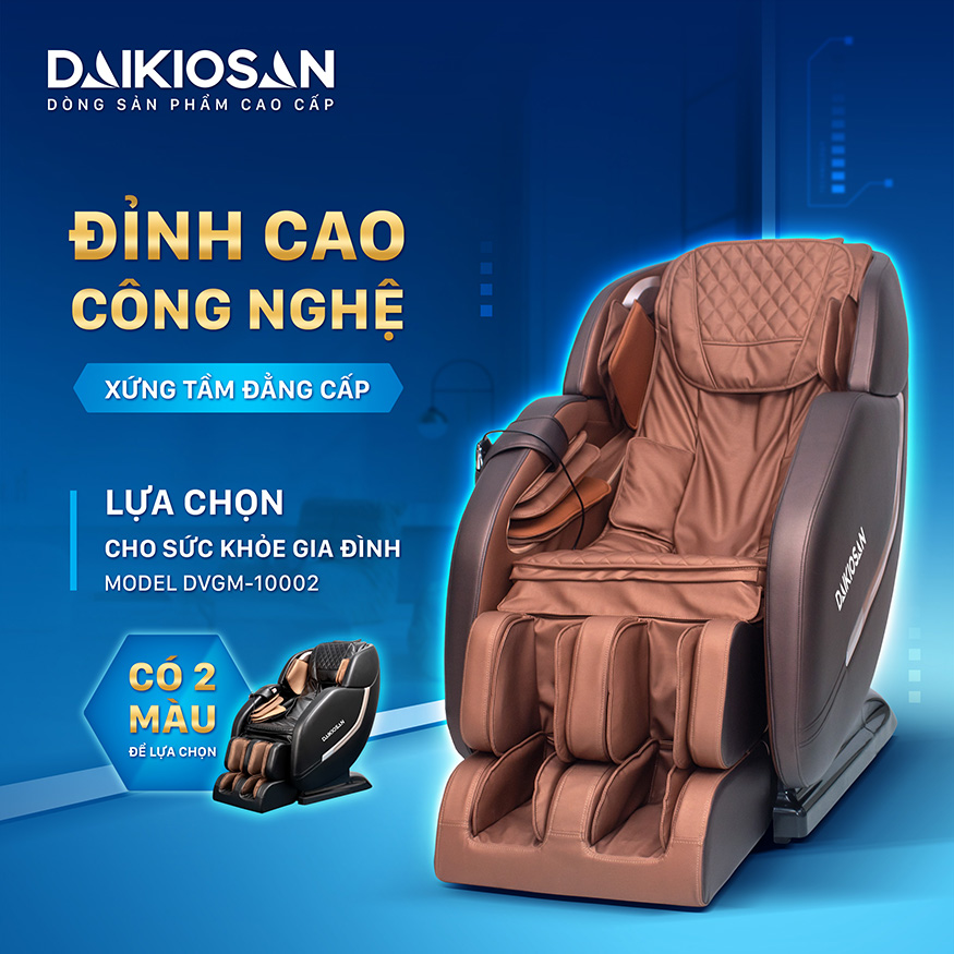 [HÀNG CHÍNH HÃNG] Ghế Massage Daikiosan DVGM-10002
