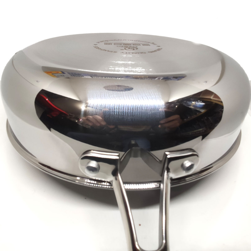 [HÀNG CHÍNH HÃNG] Chảo Chống Dính Inox 304 Thân Đúc Đáy Liền 5 Lớp Orkin Thái Lan OR24I Size 24cm-26CM