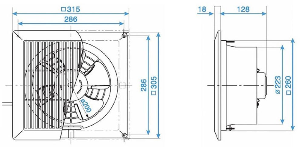 [CHÍNH HÃNG] Quạt thông gió Panasonic FV-20CUT1 = FV-20TGU6
