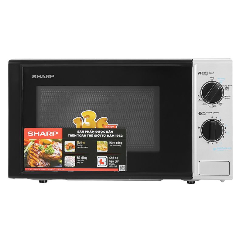 [HÀNG CHÍNH HÃNG] Lò vi sóng mini 20L Sharp R-G228VN-BK