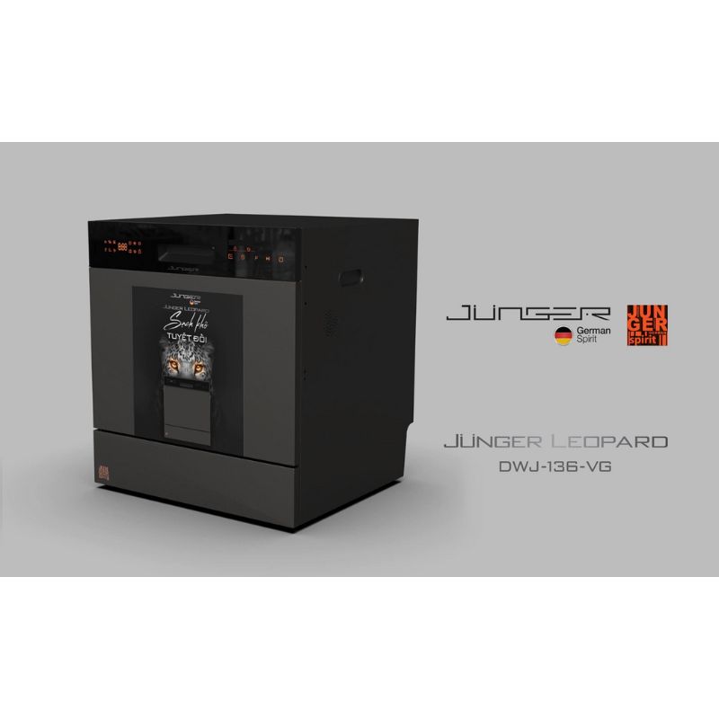 [HÀNG CHÍNH HÃNG] Máy rửa bát Junger Leopard DWJ-136-VG