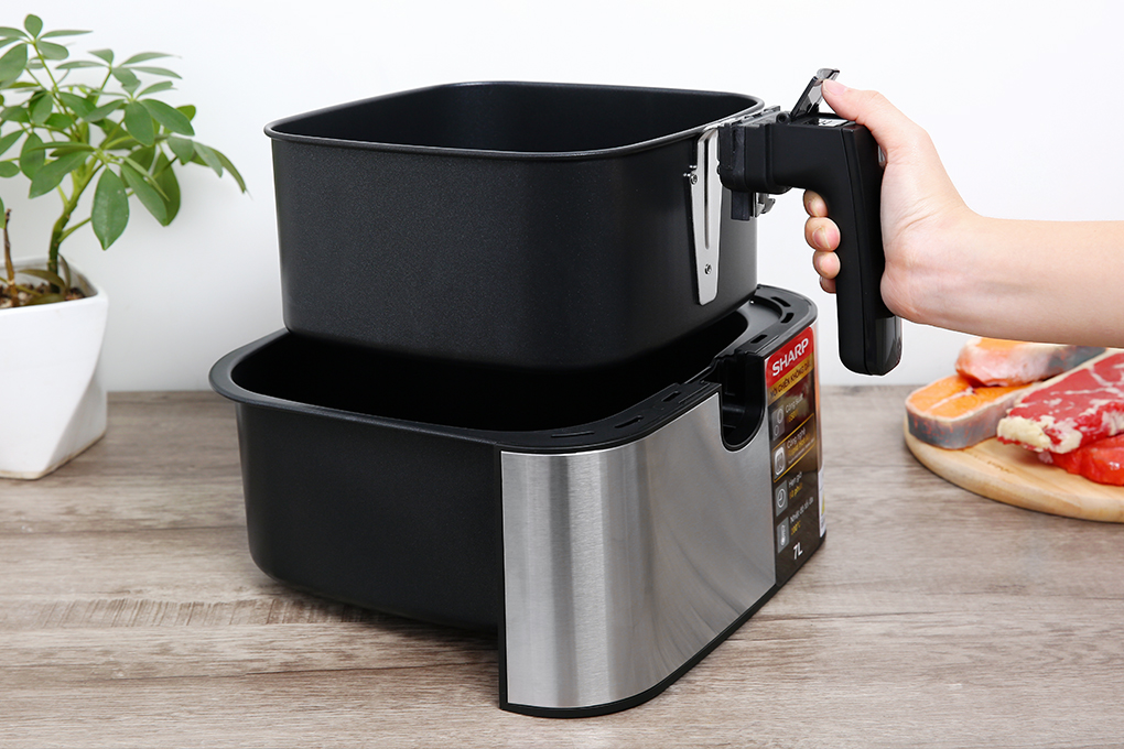 [HÀNG CHÍNH HÃNGNồi chiên không dầu điện tử Sharp KF-AF70EV-ST