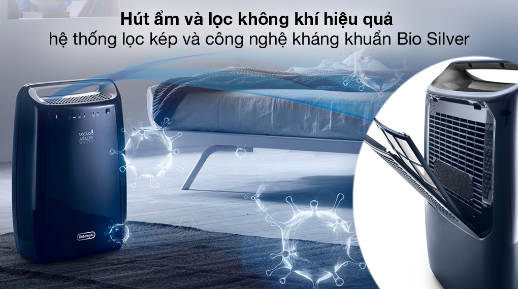 [HÀNG CHÍNH HÃNG] Máy hút ẩm De'Longhi DEX216F