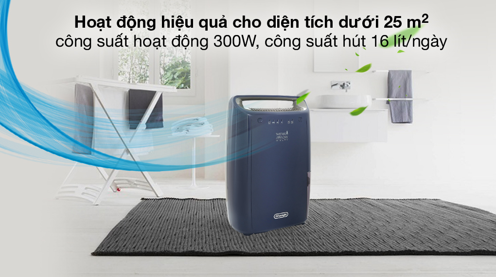 [HÀNG CHÍNH HÃNG] Máy hút ẩm De'Longhi DEX216F