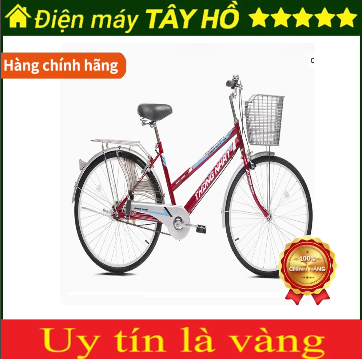 [HÀNG CHÍNH HÃNG] Xe đạp Thống Nhất GN 06-24