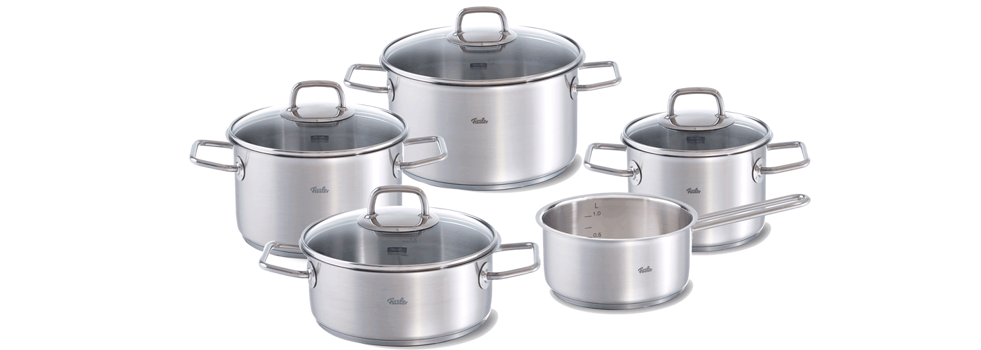 Bộ nồi inox cao cấp Fissler Viseo 5 món (Hàng chính hãng)
