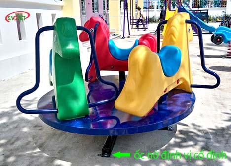 [HÀNG CHÍNH HÃNG] Đu quay 3 con ngựa cho bé mầm non S06N01