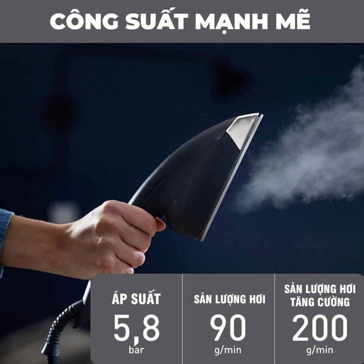 [HÀNG CHÍNH HÃNG] Bàn ủi hơi nước đứng Tefal IXEO Plus QT2022