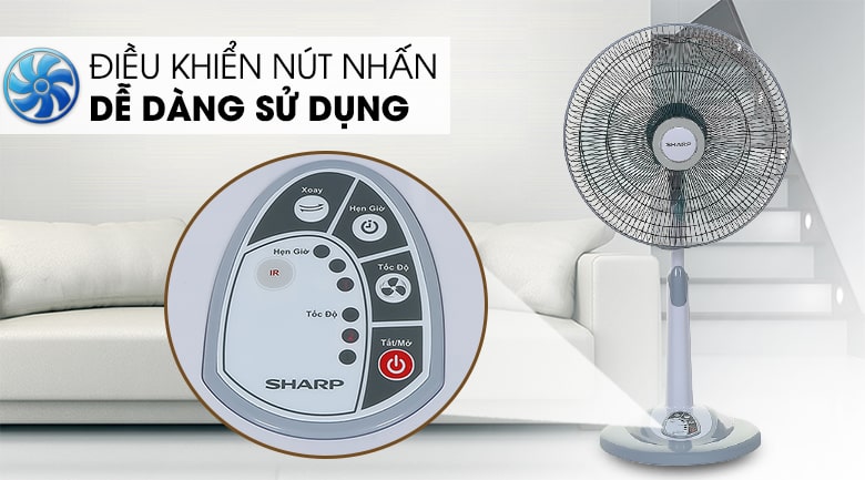 [Hàng chính hãng] Quạt lửng Sharp PJ-L40RV xuất xứ Malaysia