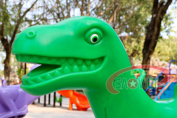 [HÀNG CHÍNH HÃNG] Thú nhún khủng long lò xo 2 chỗ ngồi cho bé S12N24