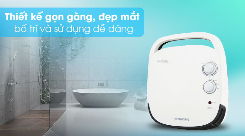 Quạt sưởi Korihome BHK-101-W - 2000W (hàng chính hãng)