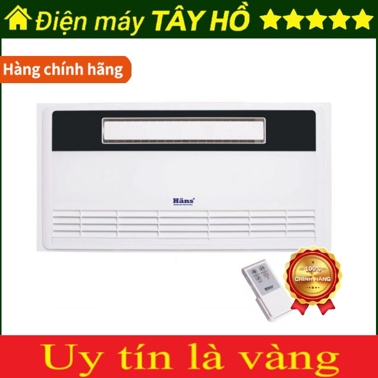 [GIẢM 50%] HANS H10S/ Quạt mát âm trần HANS H20R / HANS H20-R tích hợp thông gió có điều khiển từ xa - Hàng chính hãng