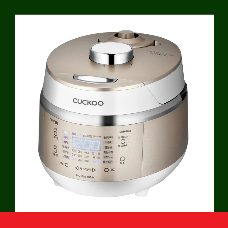 [HÀNG CHÍNH HÃNG] Nồi cơm điện tử áp suất Cuckoo 0.5 lít CRP-EHS0309F/WHGOVNCV