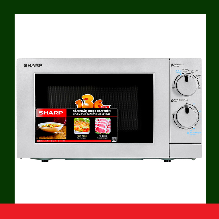 [HÀNG CHÍNH HÃNG] Lò vi sóng cơ Sharp R-209VN-SK 20 lít
