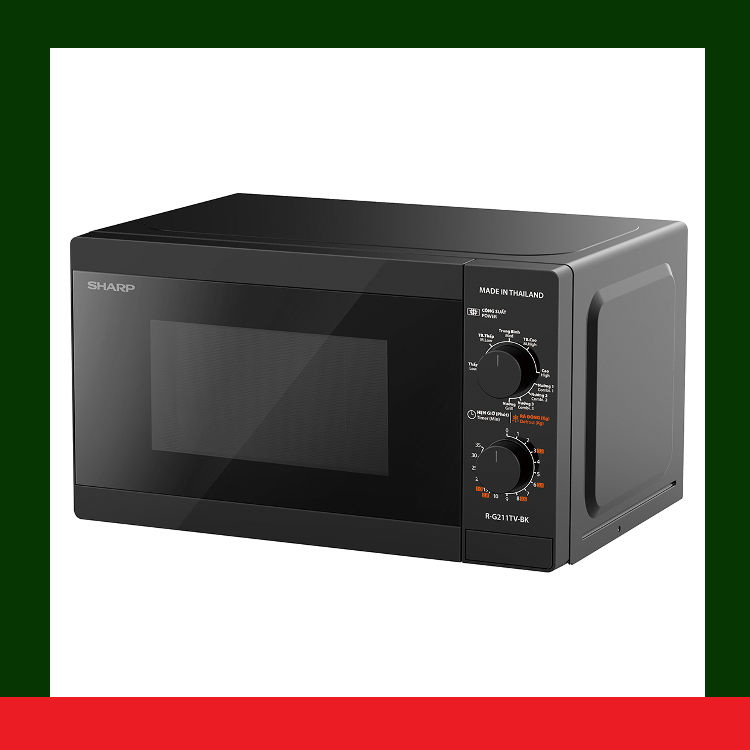 [HÀNG CHÍNH HÃNG] Lò vi sóng có nướng Sharp R-G211TV-BK 21L