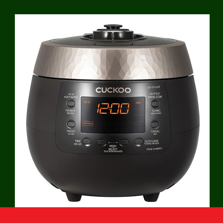 Nồi cơm điện tử áp suất Cuckoo 1.8 lít CRP-R1000F/BKGBCRVNCV