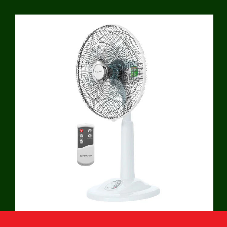 [HÀNG CHÍNH HÃNG] Quạt cây lửng Sharp PJ-L40RV-WH Nhật Bản có điều khiển