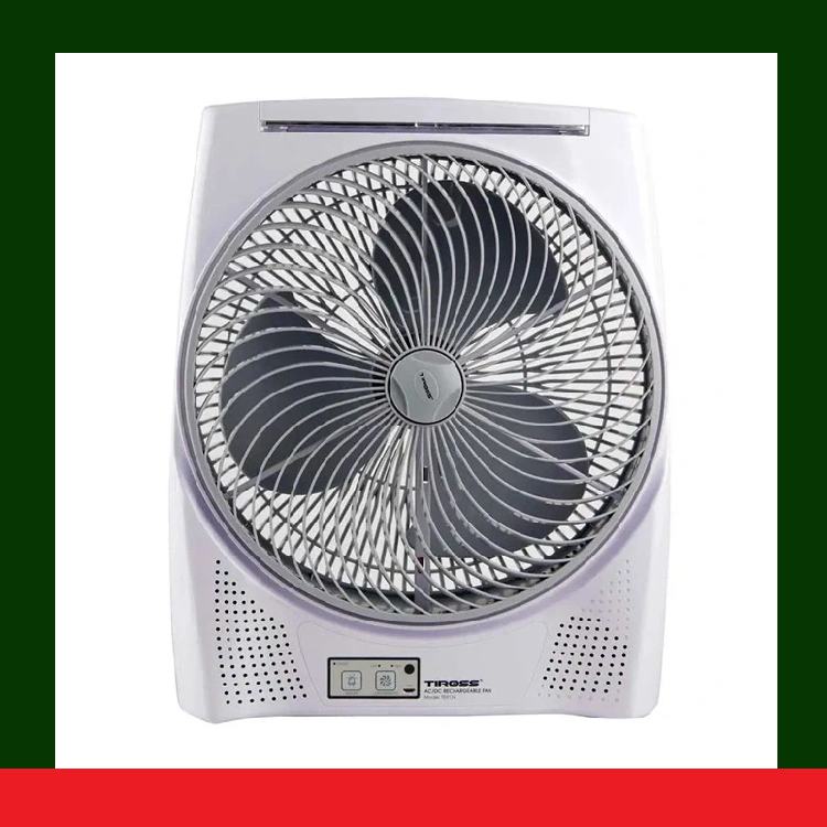 [HÀNG CHÍNH HÃNG] QUẠT SẠC ĐIỆN CÓ ĐIỀU KHIỂN TIROSS TS9174