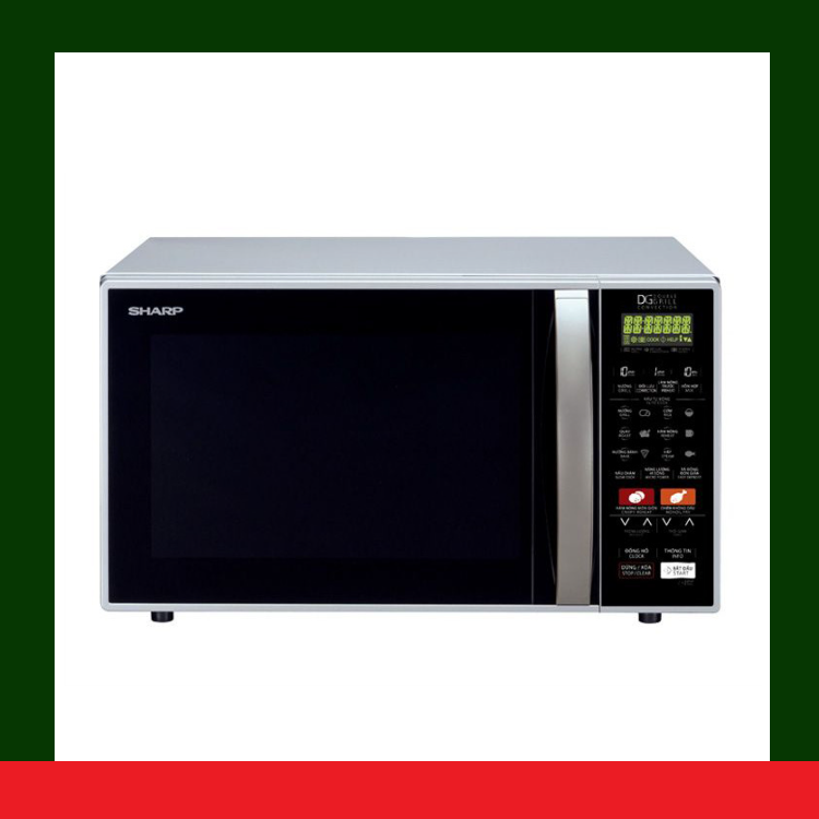 [HÀNG CHÍNH HÃNG] Lò vi sóng Sharp có nướng 26 lít R-C900VN(S)