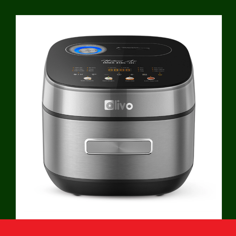 [HÀNG CHÍNH HÃNG] Nồi Cơm Điện Cao Tần OLIVO RC900IH - Tặng xửng hấp inox