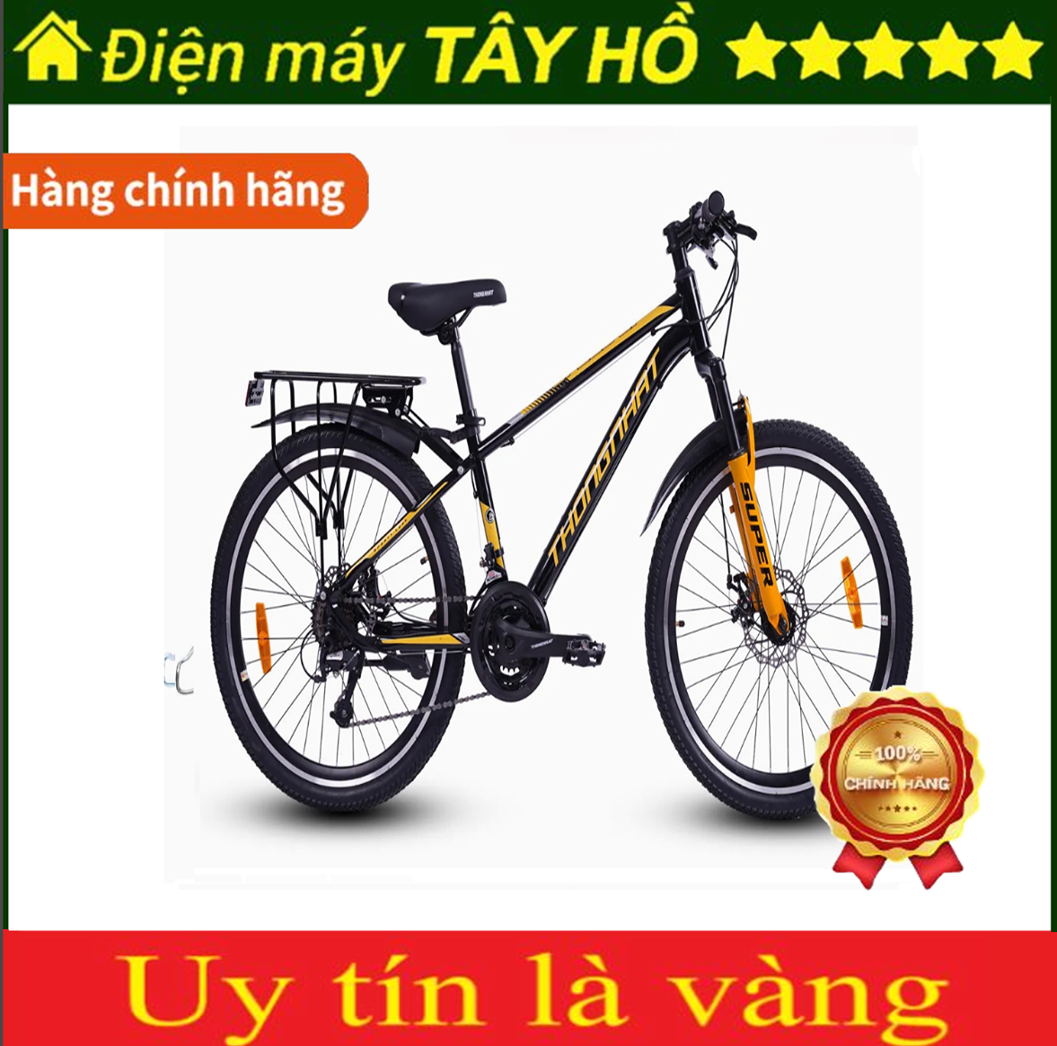 [HÀNG CHÍNH HÃNG] Xe đạp Thống Nhất Super 24