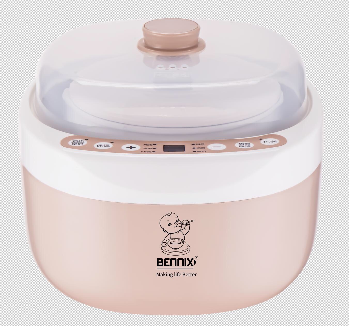 Nồi chưng yến bennix BN-200A Dung tích 2L (nồi nấu cách thủy) - Hàng Chính hãng