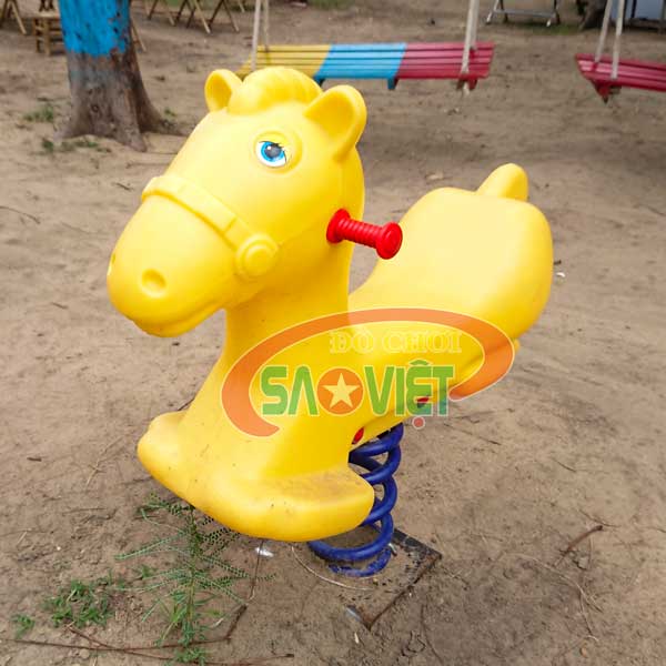 [HÀNG CHÍNH HÃNG] Con ngựa thú nhún lò xo cho bé chơi công viên S12N51