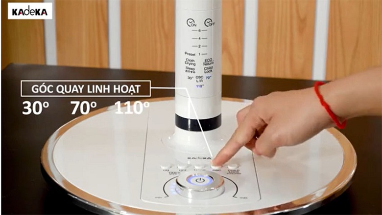 [HÀNG CHÍNH HÃNG] Quạt cây Kadeka KLV-30DC 32 tốc độ gió