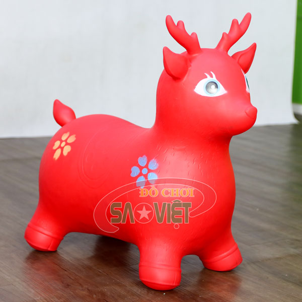 [HÀNG CHÍNH HÃNG] Thú nhún bơm hơi động vật cho bé mầm non S12V30