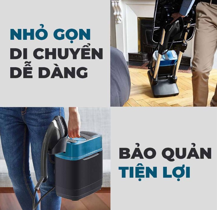 [HÀNG CHÍNH HÃNG] Bàn ủi hơi nước đứng Tefal IXEO Plus QT2022