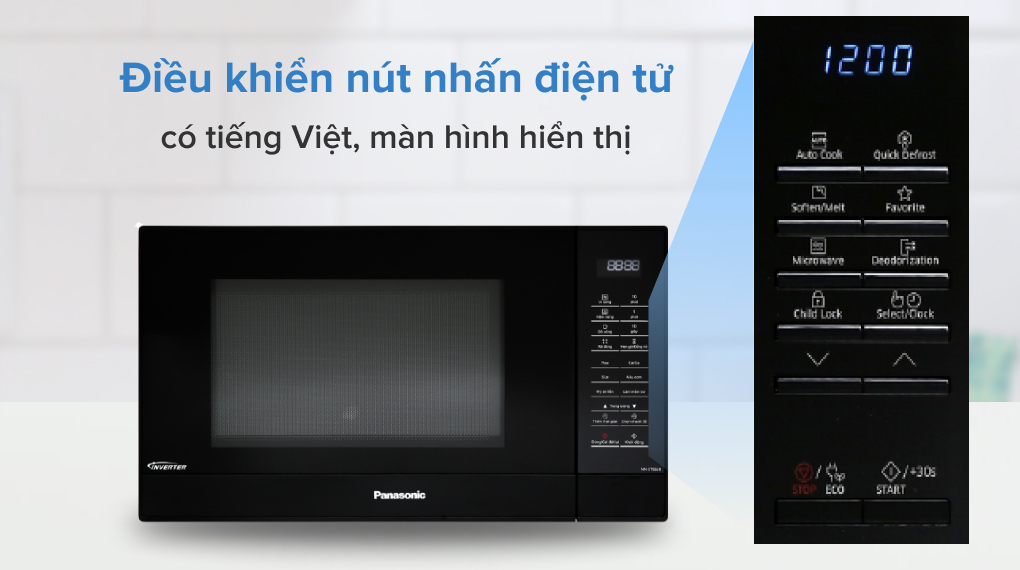 [PANASONIC | ST65JBYUE] [CHÍNH HÃNG] LÒ VI SÓNG PANASONIC NN-ST65JBYUE