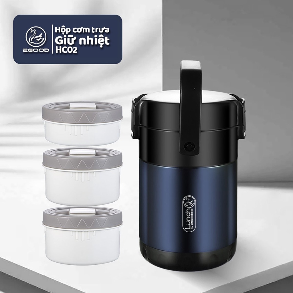 Hộp Cơm Giữ Nhiệt 2GOOD HC02 (2.0L) HÀNG CHÍNH HÃNG