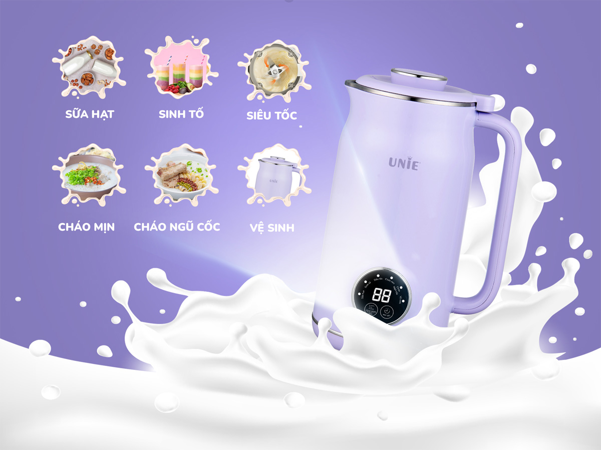 [HÀNG CHÍNH HÃNG] Máy làm sữa hạt UNIE UMB06