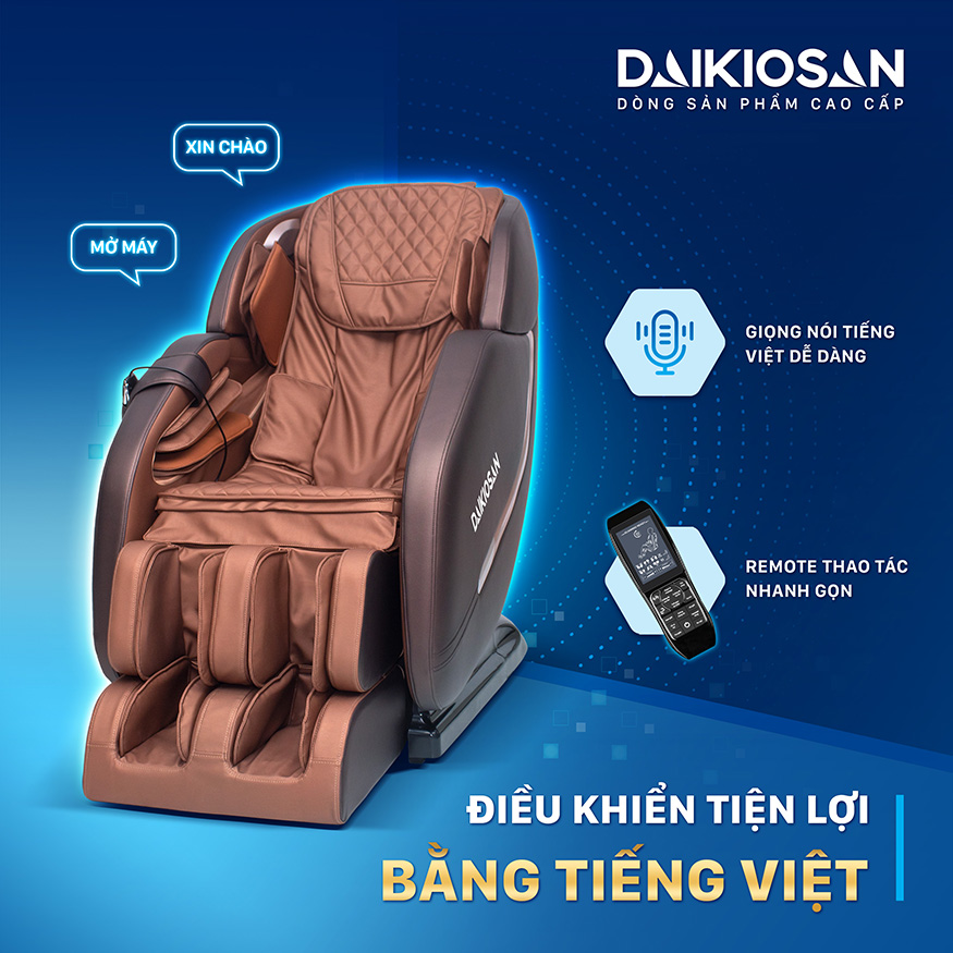 [HÀNG CHÍNH HÃNG] Ghế Massage Daikiosan DVGM-10002