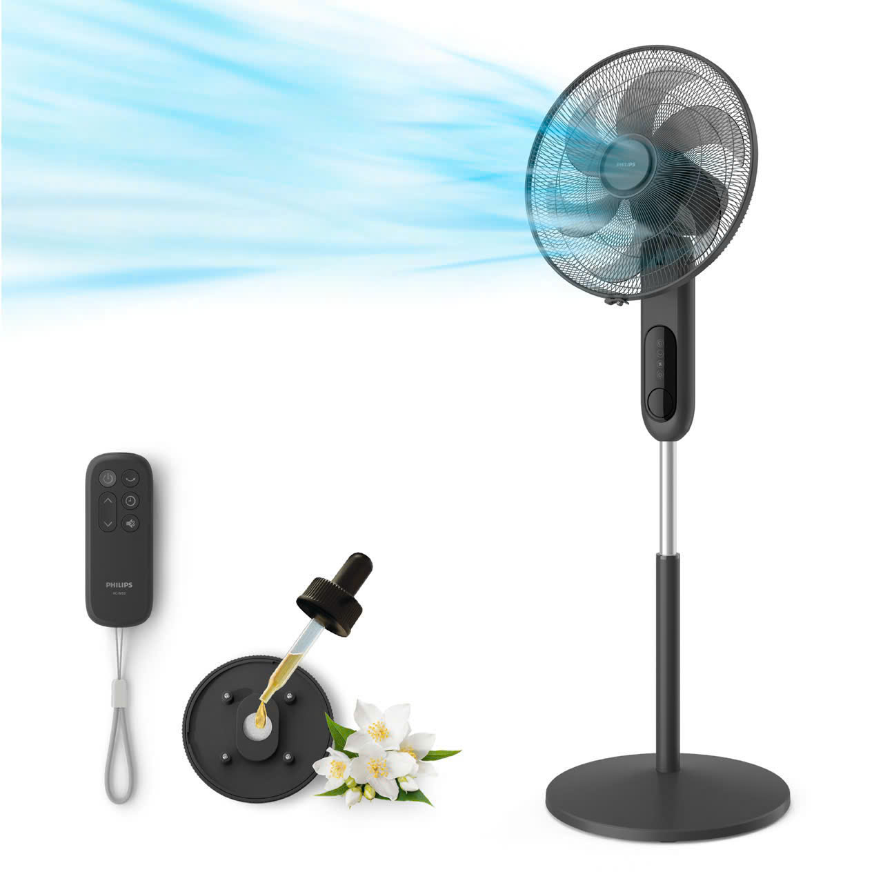 [HÀNG CHÍNH HÃNG] Quạt đứng Philips CX1220/00 & CX1520/01